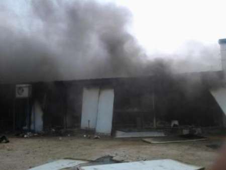 بیمارستان ۱۷ شهریور برازجان آتش گرفت+عکس