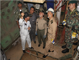 بازدید فرمانده کل ارتش از ناو رزمی خارگ