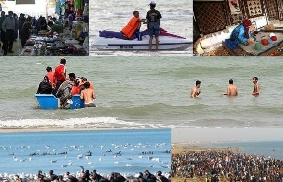 سواحل ماسه‌ای شهرستان گناوه آماده میزبانی از مسافران نوروزی