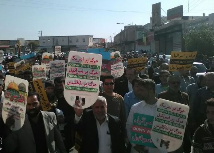 ندای “مرگ بر آمریکا و “مرگ بر اسرائیل در سراسر استان طنین انداز شد+عکس