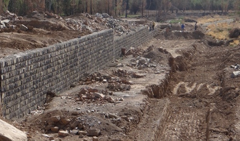 دیوارحفاظتی در ۶روستای جم احداث شد