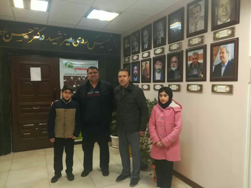 دختر بوشهری ، نماینده ایران در مسابقات تنیس روی میز هوپس آسیای میانه
