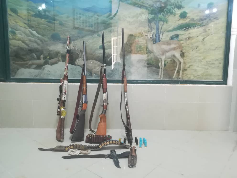 دستگیری پنج نفر متخلف شکاروصید در دشتی
