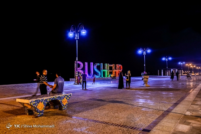 شب نشینی در سواحل زیبای خلیج فارس در پارک‌ها و بوستان‌های بوشهر+تصویر