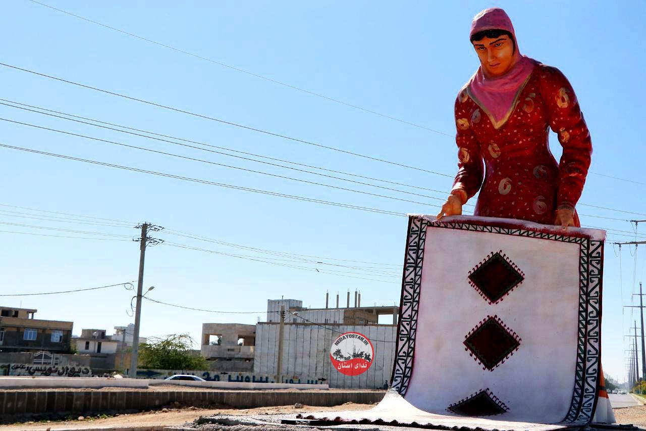 نصب اِلِمان “گبّه” در گناوه+عکس