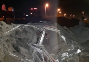 کشته شدن۴ جوان در تصادف شبانه جاده برازجان-بوشهر
