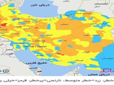 نیمی از شهرستان‌های بوشهر آبی و نیمی دیگر زرد کرونایی هستند
