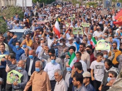 حضور پرشور مردم استان بوشهر در راهپیمایی۱۳آبان