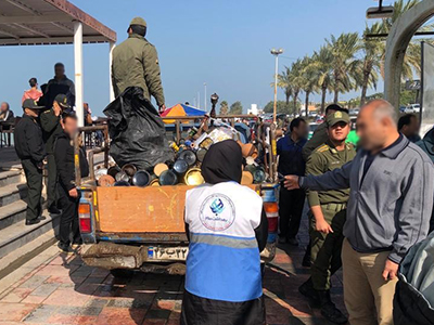 جمع‌آوری قلیان از کافه‌های ساحلی بوشهر