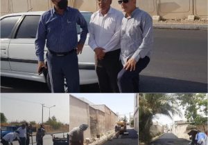 اجرای فاز نخست طرح لکه‌گیری خیابان‌ها در بوشهر