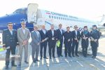 اولین پرواز شرکت جدید هواپیمایی در بوشهر به زمین نشست
