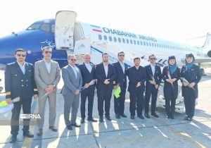 اولین پرواز شرکت جدید هواپیمایی در بوشهر به زمین نشست
