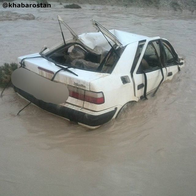 سیل در آبدان جان یک دختر را گرفت