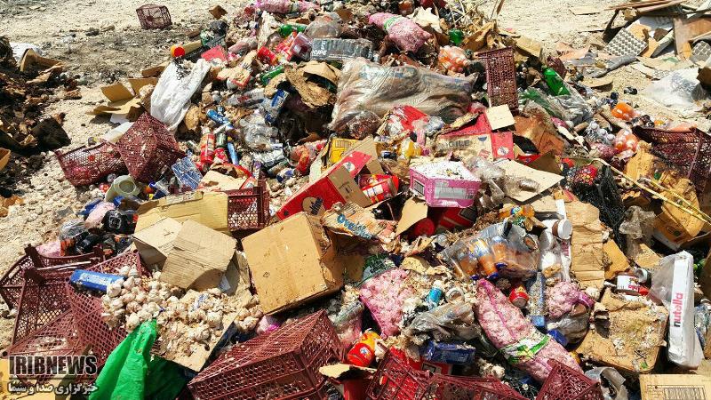 ۵۵ تن کالای غیراستاندارد تاریخ گذشته در بوشهر منهدم شد+عکس