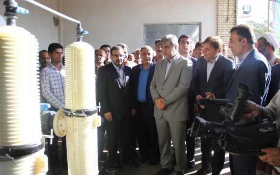 تصفیه خانه آب‌ آشامیدنی سعدآباد دشتستان افتتاح شد