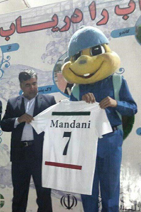 ماندنی نخستین عضو تیم ملی فوتبال نمادهای طبیعی و زیست محیطی کشور+عکس