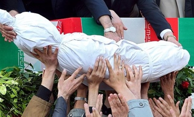 پیکر شهید امنیت در آبپخش خاکسپاری شد