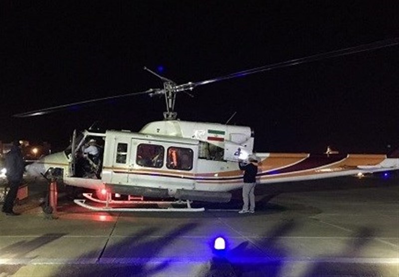 اعزام بیمار قطع عضو خارگی با بالگرد شرکت نفت