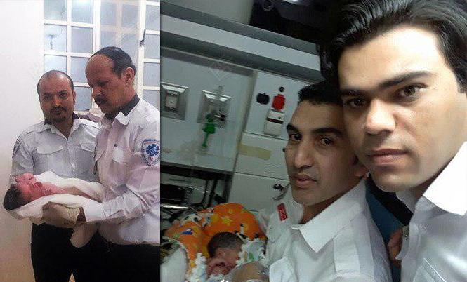 انجام دو زایمان موفق توسط اورژانس ۱۱۵ بوشهر+عکس