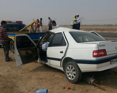 یک کشته و هفت مصدوم در تصادف محور خورموج – کاکی