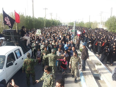 دو شهید گمنام در شهر خورموج تشیع و خاکسپاری شد