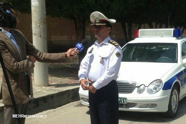 استقرار تیم‌های پلیس راهور در نقاط مختلف استان