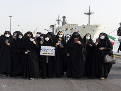 حماسه حضور بوشهری‌ها در کرانه خلیج‌فارس+عکس