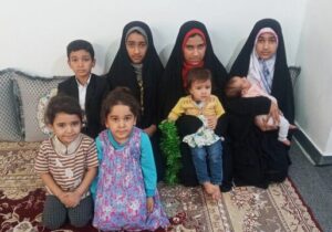مادر دهه شصتی بوشهری با۸ فرزند