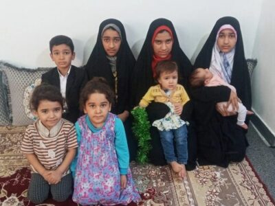 مادر دهه شصتی بوشهری با۸ فرزند