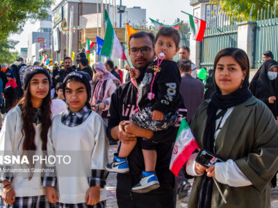 تصاویری متفاوت از حضور بوشهری ها در راهپیمایی۲۲بهمن