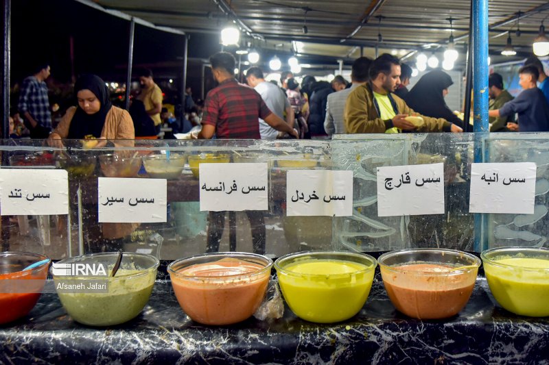 غذای خیابانی ساحل بوشهر