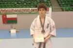 نایب قهرمانی جوان بوشهری در مسابقات کاراته خاورمیانه + عکس