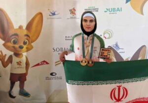 بانوی توانیاب کنگانی ۲ مدال آسیایی گرفت + عکس