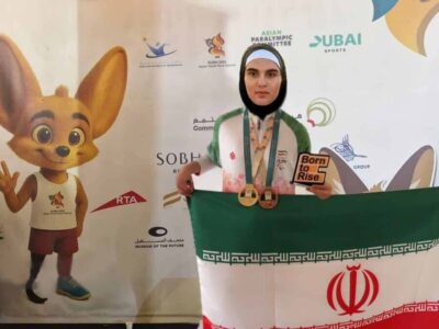بانوی توانیاب کنگانی ۲ مدال آسیایی گرفت + عکس