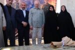 حضور قالیباف بر مزار رئیسعلی دلواری+عکس